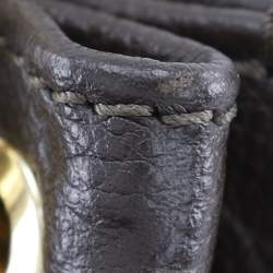 Pre Owned Louis Vuitton Brown Monogram Empreinte Metis Hobo