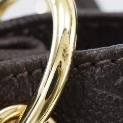 Pre Owned Louis Vuitton Brown Monogram Empreinte Metis Hobo