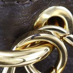 Pre Owned Louis Vuitton Brown Monogram Empreinte Metis Hobo