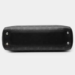 Pre Owned Louis Vuitton Black Monogram Eclipse Grand Sac Tote