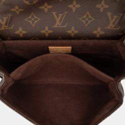 Pre Owned Louis Vuitton Brown Monogram Pochette Metis