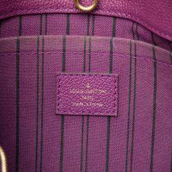 Pre Owned Louis Vuitton Purple Monogram Empreinte Montaigne MM
