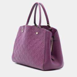 Pre Owned Louis Vuitton Purple Monogram Empreinte Montaigne MM