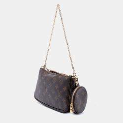 مملوكة مسبقًا حقيبة لويس فيتون مونوغرام بني ملتي بوشيت أكسسوارات