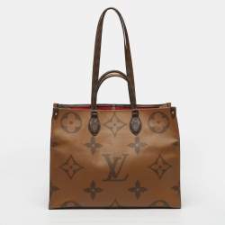 Pre Owned حقيبة لويس فيتون أون ذا غو قماش مونوغرام ريفيرس مقاس جي إم