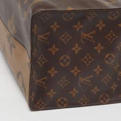Pre Owned حقيبة لويس فيتون أون ذا غو قماش مونوغرام ريفيرس مقاس جي إم