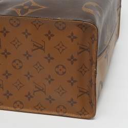 Pre Owned حقيبة لويس فيتون أون ذا غو قماش مونوغرام ريفيرس مقاس جي إم