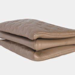 مملوكة مسبقًا Louis Vuitton Taupe Monogram Embossed Lambskin Coussin PM