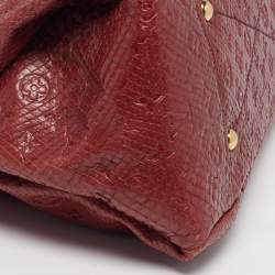 مملوكة مسبقًا Louis Vuitton Artsy MM Red Monogram Python Bag
