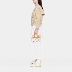 Pre Owned Louis Vuitton White Monogram Multicolore Trouville