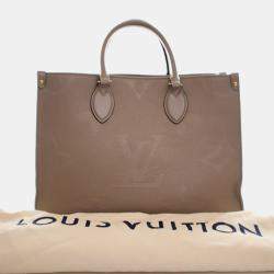 Pre Owned Louis Vuitton Brown Monogram Empreinte OnTheGo MM