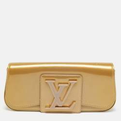 Pre Owned Louis Vuitton Sobe Vert Impression Vernis Clutch