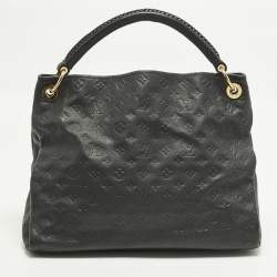 Pre Owned Louis Vuitton Artsy MM Bleu Infini Empreinte Leather Bag
