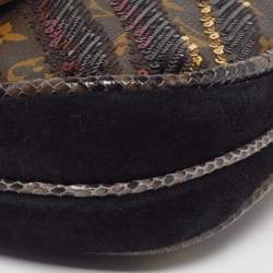 Pre Owned Louis Vuitton Savage Tiger Limited Edition Bordeaux Monogram Clutch Bag