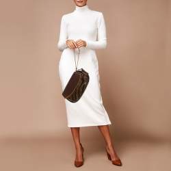 Pre Owned Louis Vuitton Savage Tiger Limited Edition Bordeaux Monogram Clutch Bag