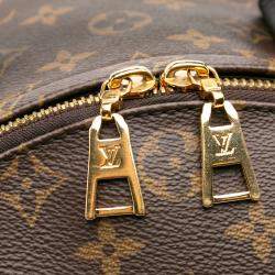 مملوكة مسبقًا حقيبة ظهر لويس فيتون بالم سبرينغز مونوجرام بنية متوسط الحجم