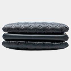 Pre Owned حقيبة لويس فيتون كوسين إم إم جلد لامب مبطن منقوش مونوغرام أسود