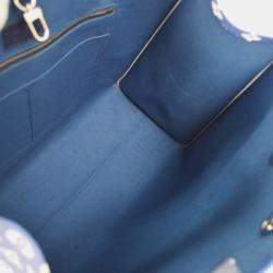 Pre Owned Louis Vuitton Escale Onthego GM Blue Coated Canvas Tote Bag