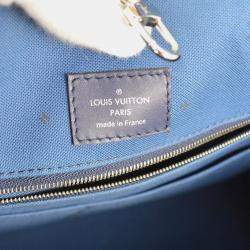 Pre Owned Louis Vuitton Escale Onthego GM Blue Coated Canvas Tote Bag