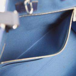Pre Owned Louis Vuitton Escale Onthego GM Blue Coated Canvas Tote Bag