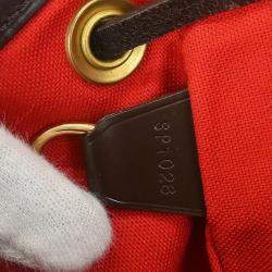 مملوكة مسبقًا حقيبة ظهر لويس فيتون مونتسوريس داميير متوسطة الحجم