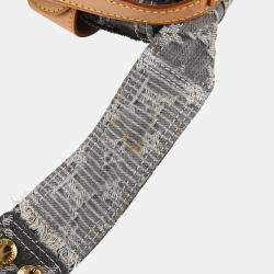 Pre Owned Louis Vuitton Monogram Denim Patchwork Postie 2way Handbag