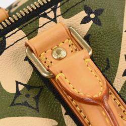 Pre Owned Louis Vuitton Monogramouflage Keepall Bandouliere 55