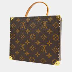 Pre Owned Louis Vuitton Takashi Murakami Jewelry Box Monogram Canvas Top Handle Bag