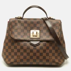 Pre Owned Louis Vuitton Bergamo MM Damier Ebene Canvas Bag