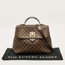 Pre Owned Louis Vuitton Bergamo MM Damier Ebene Canvas Bag