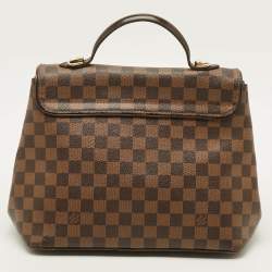 Pre Owned Louis Vuitton Bergamo MM Damier Ebene Canvas Bag