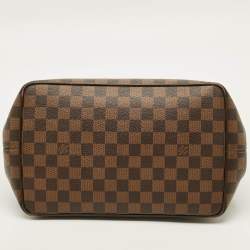 Pre Owned Louis Vuitton Bergamo MM Damier Ebene Canvas Bag
