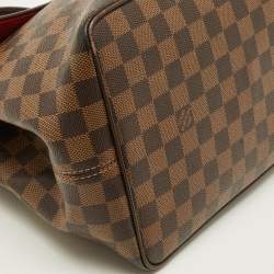 Pre Owned Louis Vuitton Bergamo MM Damier Ebene Canvas Bag
