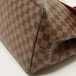 Pre Owned Louis Vuitton Bergamo MM Damier Ebene Canvas Bag