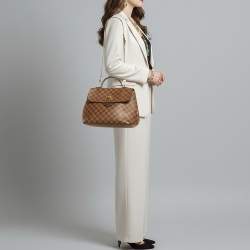 Pre Owned Louis Vuitton Bergamo MM Damier Ebene Canvas Bag