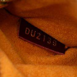 Pre Owned Louis Vuitton Brown Monogram Braided Pochette Metis