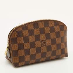 مملوكة مسبقًا Louis Vuitton Cosmetic Pouch PM Damier Ebene Canvas Clutch