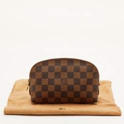 مملوكة مسبقًا Louis Vuitton Cosmetic Pouch PM Damier Ebene Canvas Clutch