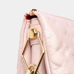 Pre Owned حقيبة لوي فيتون مونوجرام وردي منقوش جلد الخراف المبطن كوزين بي إم فال إن لوف