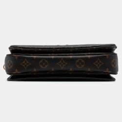Pre Owned Louis Vuitton Brown Monogram Pochette Metis