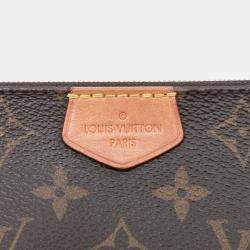 مملوكة مسبقًا حقيبة لويس فويتون بوشت اكسسوارات متعددة مونوغرام بني