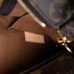 مملوكة مسبقًا حقيبة لويس فويتون بوشت اكسسوارات متعددة مونوغرام بني