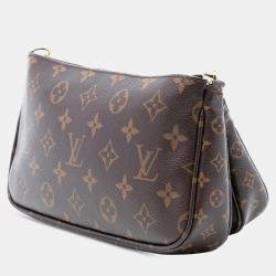 مملوكة مسبقًا حقيبة لويس فويتون بوشت اكسسوارات متعددة مونوغرام بني