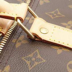 Pre Owned Louis Vuitton Brown Monogram Keepall 60