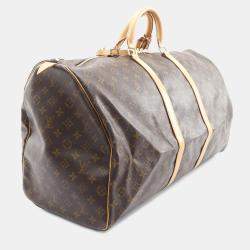 Pre Owned Louis Vuitton Brown Monogram Keepall 60