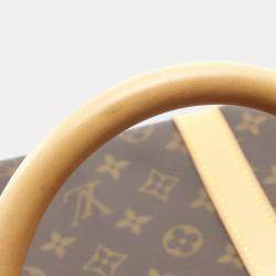 Pre Owned Louis Vuitton Brown Monogram Keepall 60