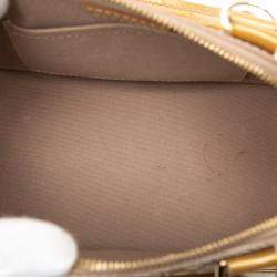 Pre Owned Louis Vuitton Gold Monogram Vernis Alma BB