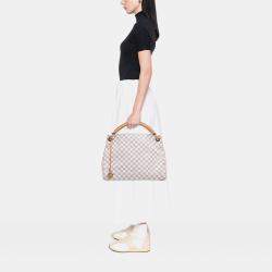 Pre Owned Louis Vuitton White Damier Azur Artsy MM