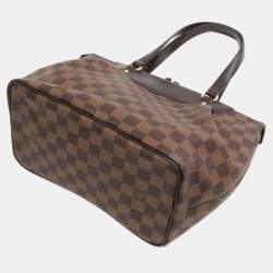 Pre Owned Louis Vuitton Damier Westminster PM Shoulder Bag Brown,Ebene