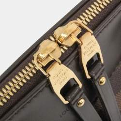 Pre Owned Louis Vuitton Damier Westminster PM Shoulder Bag Brown,Ebene